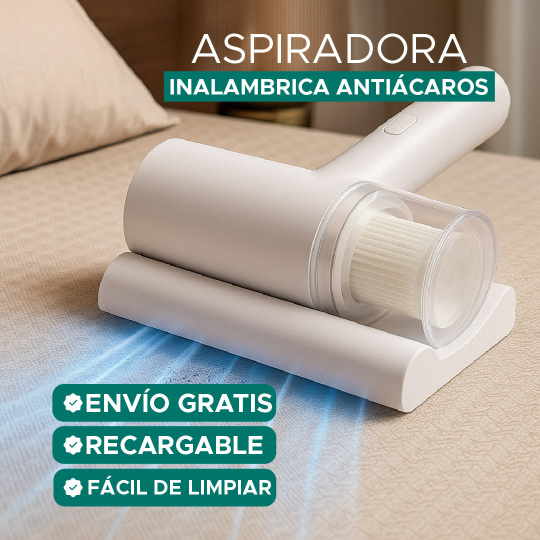 🌀 Aspiradora Antiácaros Inalámbrica Recargable 👌