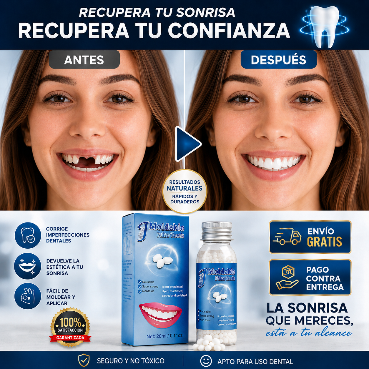 🦷✨ RELLENO RESTAURADOR DENTAL – SONRÍE SIN COMPLEJOS 💎🦷