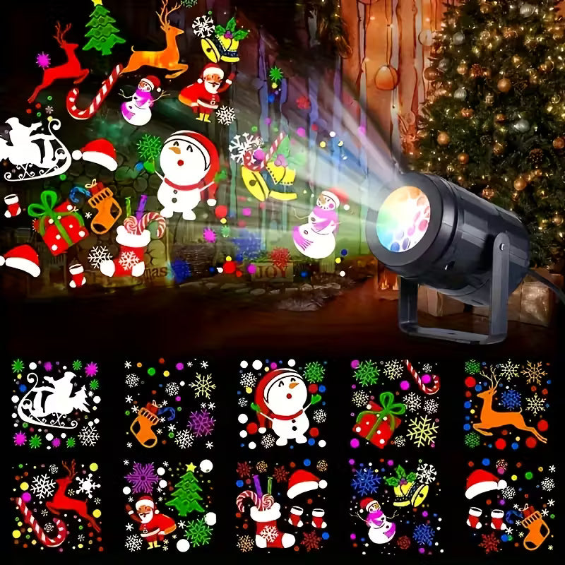 🎄 Proyector Decembrino 🎁 La magia de la Navidad en tu hogar 🎅✨