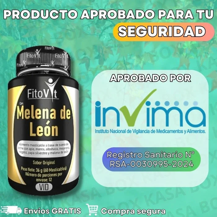 40% DE DCTO EN MELENA DE LEÓN✨El hongo milagroso para tu cerebro🧠 y salud / Frasco x 60 Cápsulas 360 mg