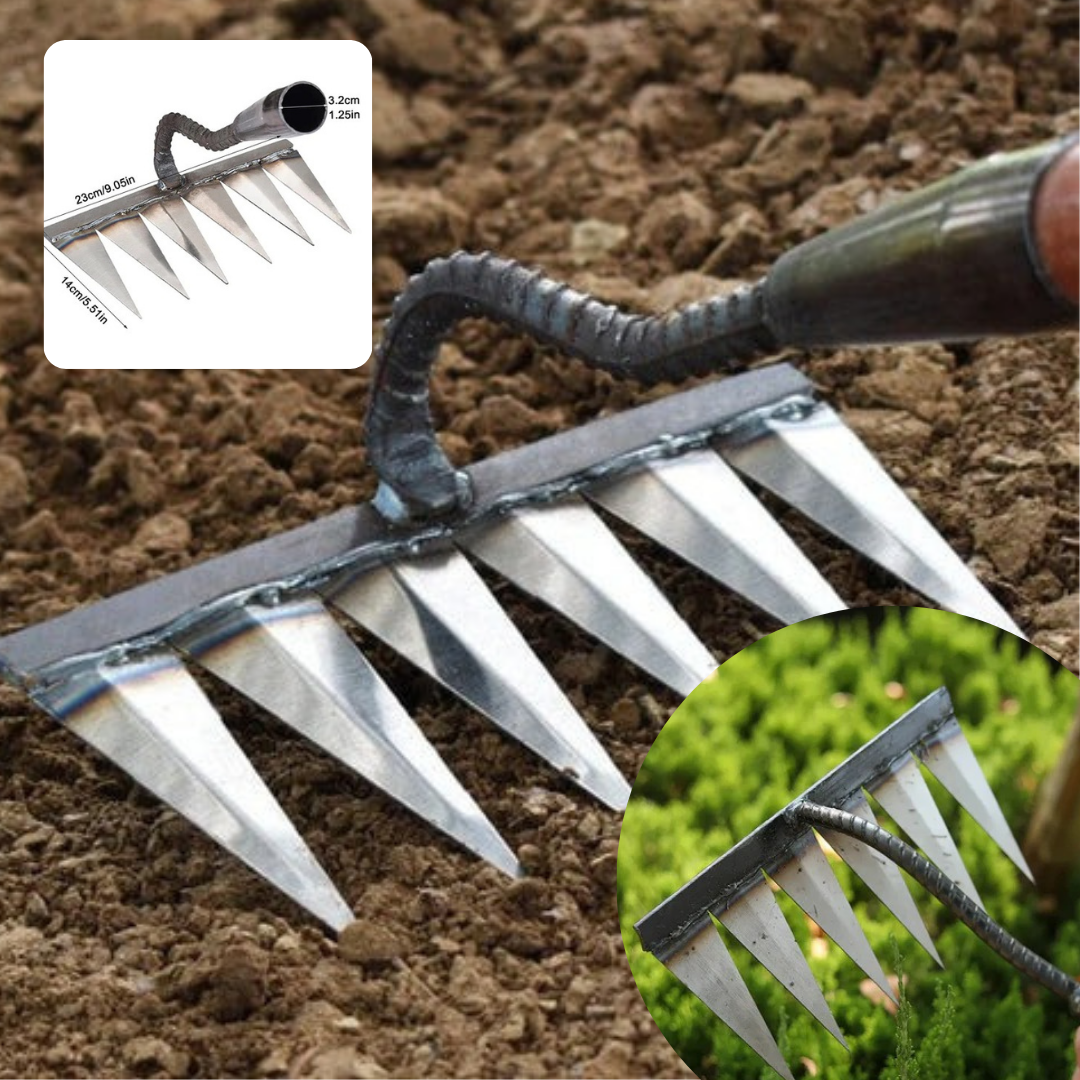 🌱GARDEN PRO! RASTRILLO EN ACERO DE ALTA DURABILIDAD