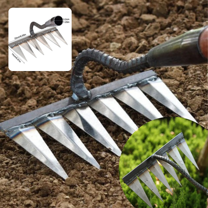🌱GARDEN PRO! RASTRILLO EN ACERO DE ALTA DURABILIDAD