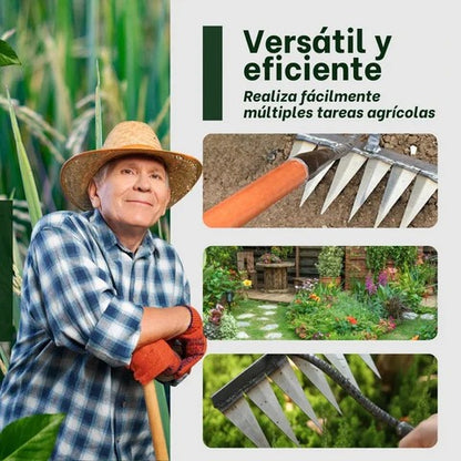 🌱GARDEN PRO! RASTRILLO EN ACERO DE ALTA DURABILIDAD