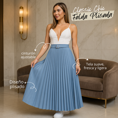 👗 🌟CLASSIC CHIC™ |  FALDA PLISADA 👗 🌟