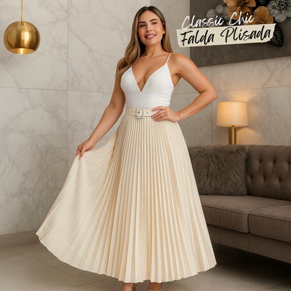 👗 🌟CLASSIC CHIC™ |  FALDA PLISADA 👗 🌟