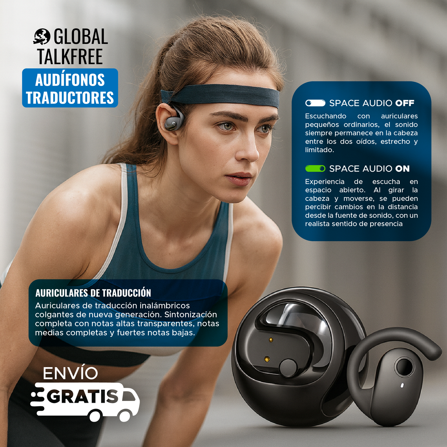 🎧🌍 GLOBAL TALKFREE™ AUDÍFONOS TRADUCTORES 🗣️🌍
