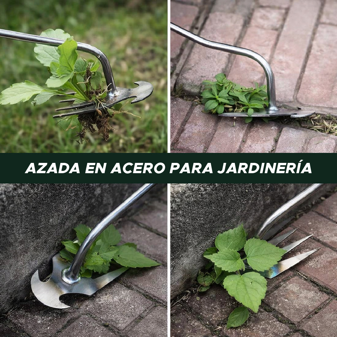🛠️PAGA 1 Y LLEVA 2 AZADAS DE ACERO PARA JARDINERÍA🌿 DESHIERBE FÁCIL🔥💪