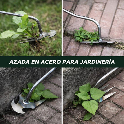 🛠️PAGA 1 Y LLEVA 2 AZADAS DE ACERO PARA JARDINERÍA🌿 DESHIERBE FÁCIL🔥💪