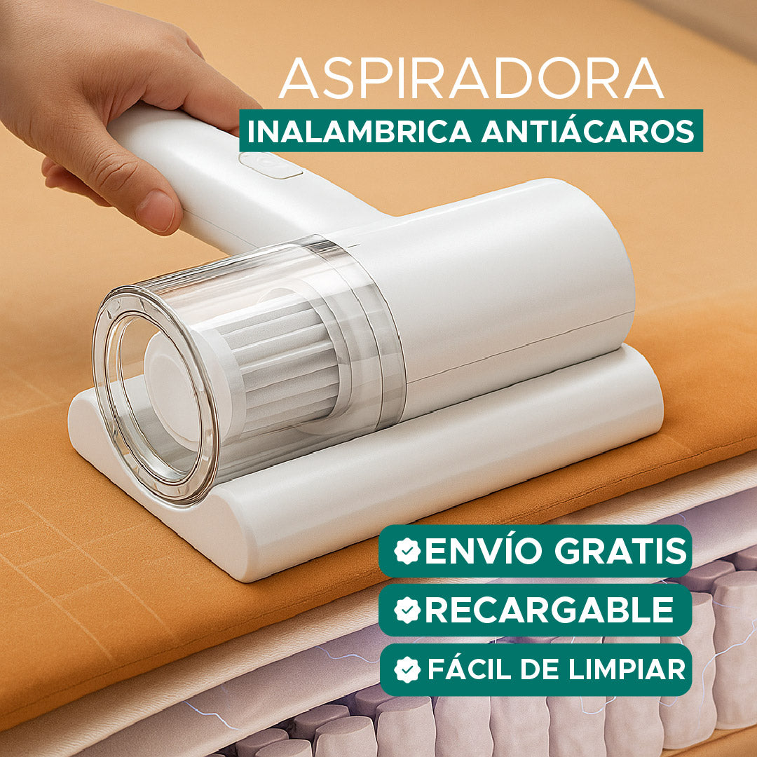 🌀 Aspiradora Antiácaros  Inalámbrica Recargable 👌