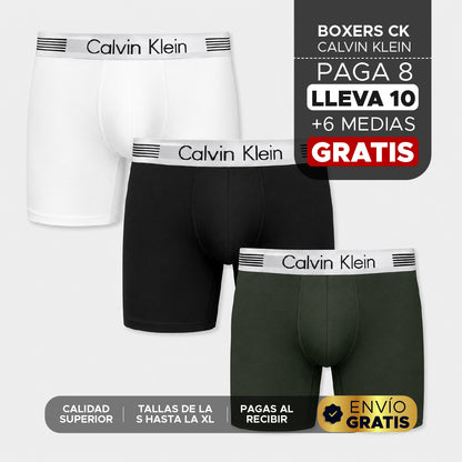🩲🔥Mega Pack PAGA 8 Y LLEVA 10 Boxers + 6 Medias 🚀 🛒