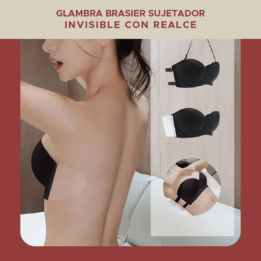 👙 GLAMBRA™ BRASIER SUJETADOR INVISIBLE CON REALCE 3 EN 1✨