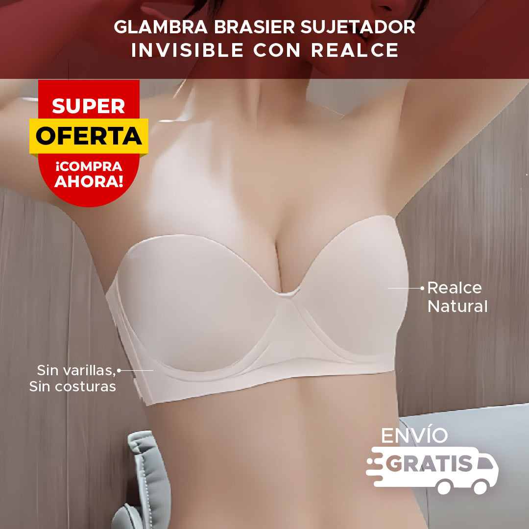 👙 GLAMBRA™ BRASIER SUJETADOR INVISIBLE CON REALCE 3 EN 1✨