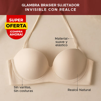 👙 GLAMBRA™ BRASIER SUJETADOR INVISIBLE CON REALCE 3 EN 1✨