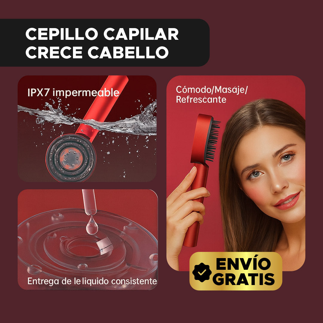 🌿✨Cepillo Capilar con infrarojo Crece Cabello ✨💆‍♀️