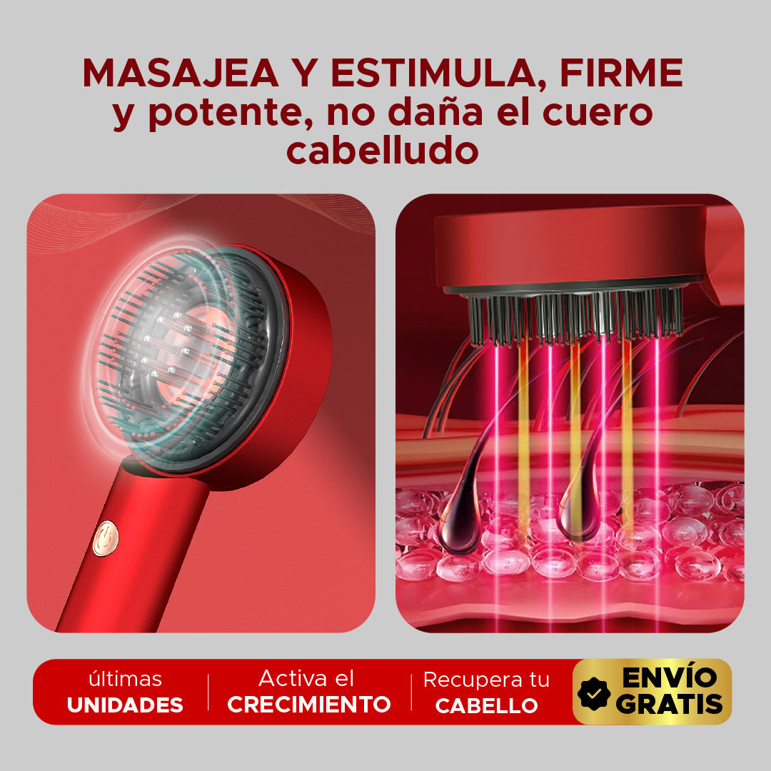 🌿✨Cepillo Capilar con infrarojo Crece Cabello ✨💆‍♀️
