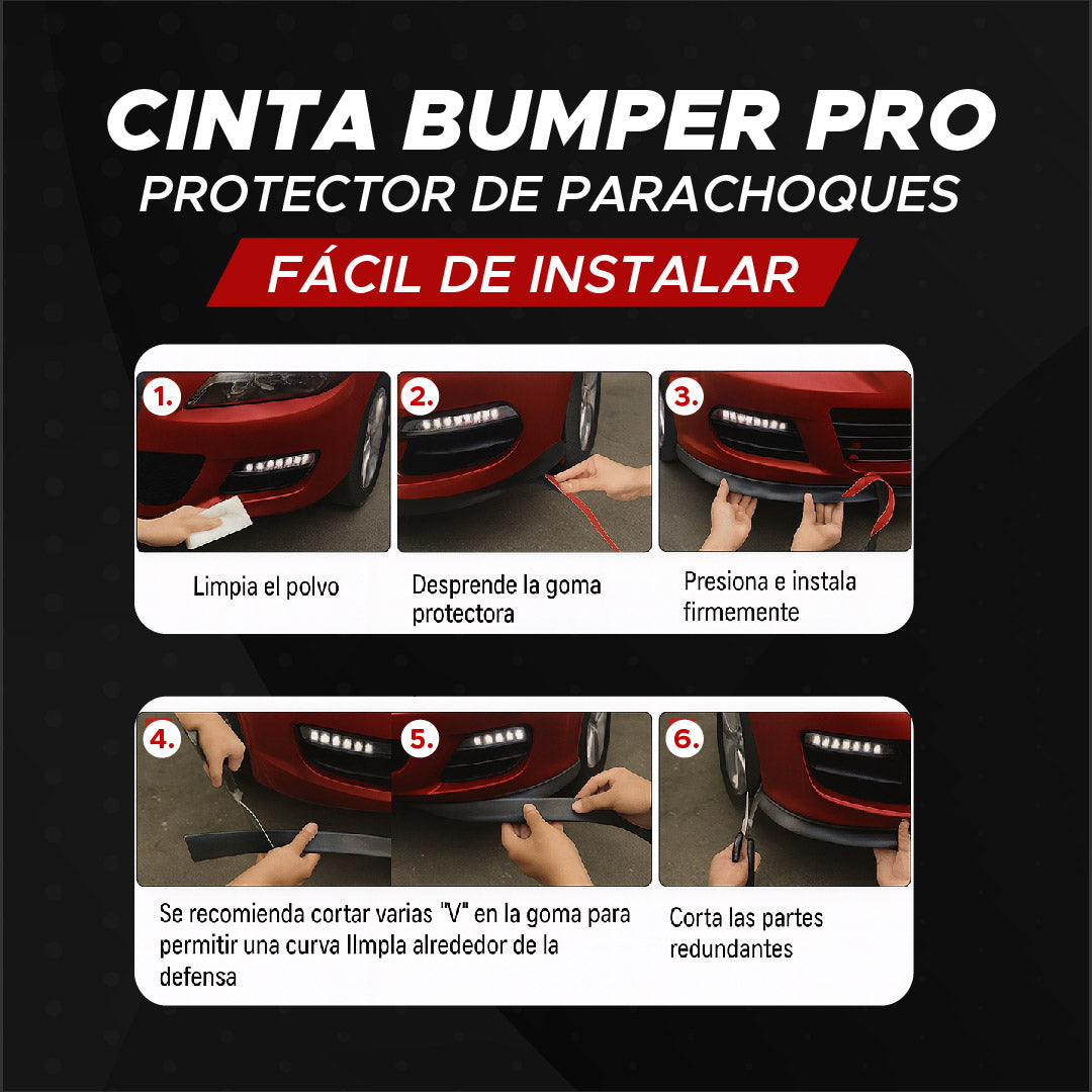 🚗 PROTECTOR DE PARACHOQUES PREMIUM- CINTA BUMPER PRO  🛡️