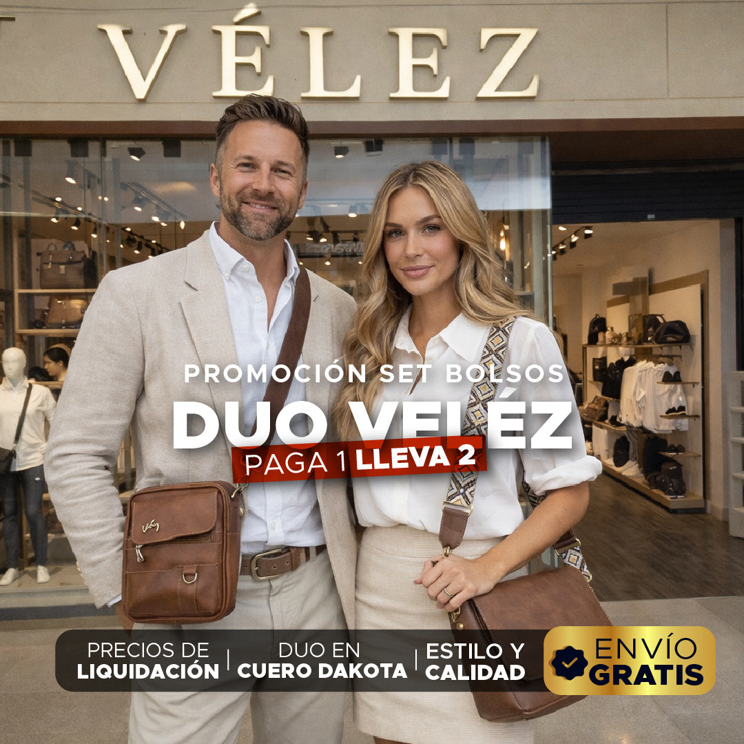 👜🔥✨ SET BOLSO VÉLEZ DUO DAKOTA ✨🔥PARA EL Y ELLA