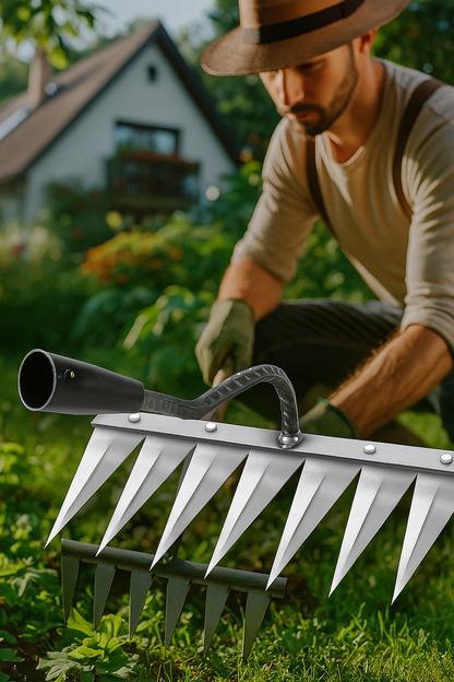 🌱GARDEN PRO! RASTRILLO EN ACERO DE ALTA DURABILIDAD