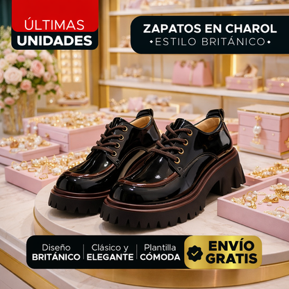 👑 Oxford Royale™ – Zapatos de Charol Estilo Británico para Mujer 💎👞