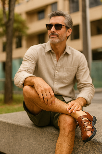 Sandalias en Cuero PrimeLeather™ Calidad Garantizada✅