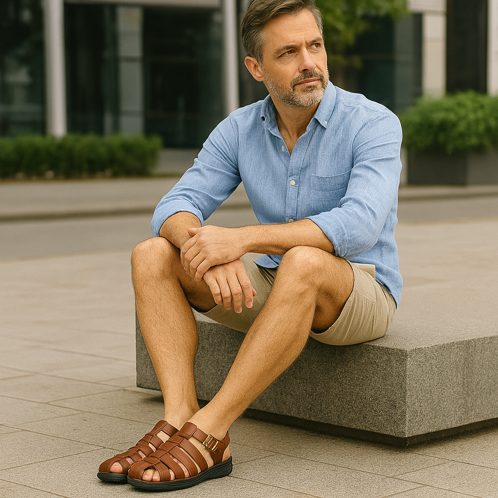 Sandalias en Cuero PrimeLeather™ Calidad Garantizada✅