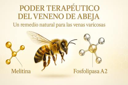 BEEVENOM 2X1 🐝 VARICOX VEINⓇ Veneno de abeja contra la VARICE + ULCERA + FLEBITIS