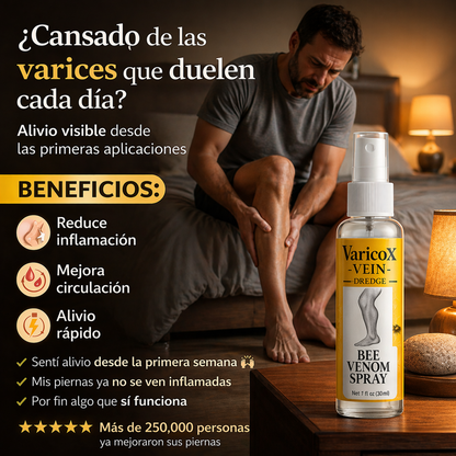 BEEVENOM 2X1 🐝 VARICOX VEINⓇ Veneno de abeja contra la VARICE + ULCERA + FLEBITIS