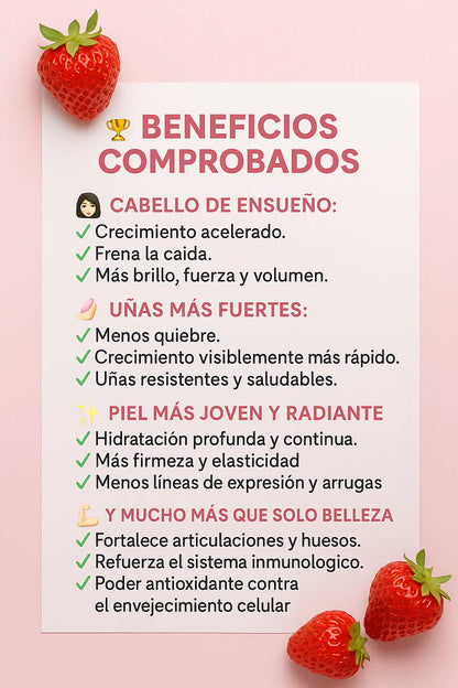 🌸 GUMIESKITS™ PAGA 1 Y LLEVA 2 Frascos de Gomas de Biotina + Colágeno y Vitamina E