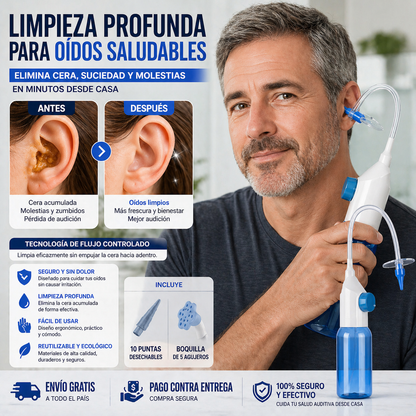 👂✅ EarClean Pro Limpiador de oído, escucha con claridad 👂✨
