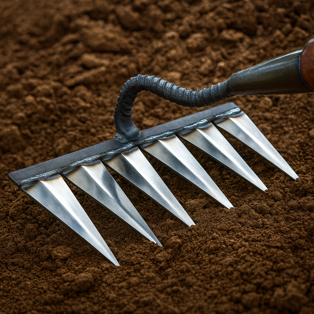 🌱GARDEN PRO! RASTRILLO EN ACERO DE ALTA DURABILIDAD