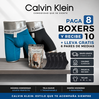 🩲🔥Mega Pack PAGA 8 Y LLEVA 10 Boxers + 6 Medias 🚀 🛒