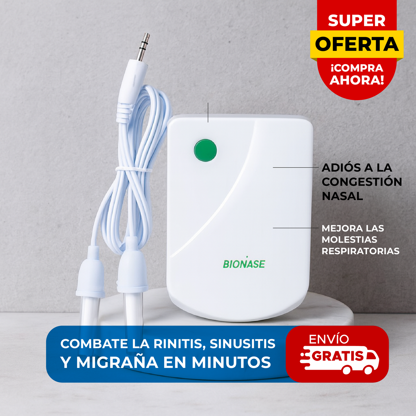 🌬️ SINUSFREE™ DISPOSITIVO ANTI RINITIS, SINUSITIS, MIGRAÑA ⚡