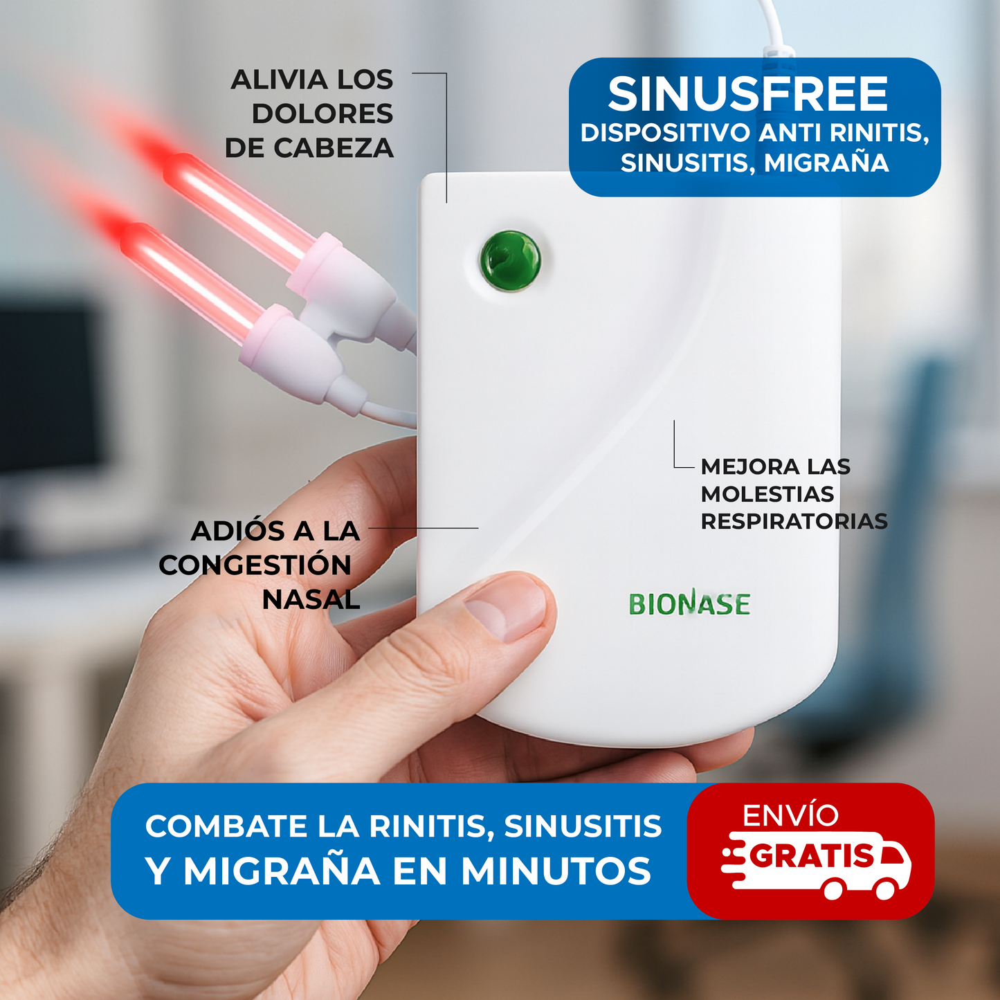 🌬️ SINUSFREE™ DISPOSITIVO ANTI RINITIS, SINUSITIS, MIGRAÑA ⚡