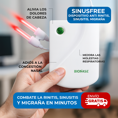 🌬️ SINUSFREE™ DISPOSITIVO ANTI RINITIS, SINUSITIS, MIGRAÑA ⚡