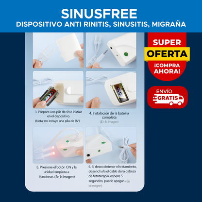 🌬️ SINUSFREE™ DISPOSITIVO ANTI RINITIS, SINUSITIS, MIGRAÑA ⚡