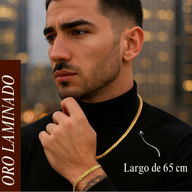 🏅CADENA FRANCO LUXE 18K™ ORO LAMINADO GARANTIZADO