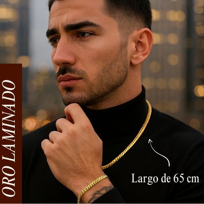 🏅CADENA FRANCO LUXE 18K™ ORO LAMINADO GARANTIZADO