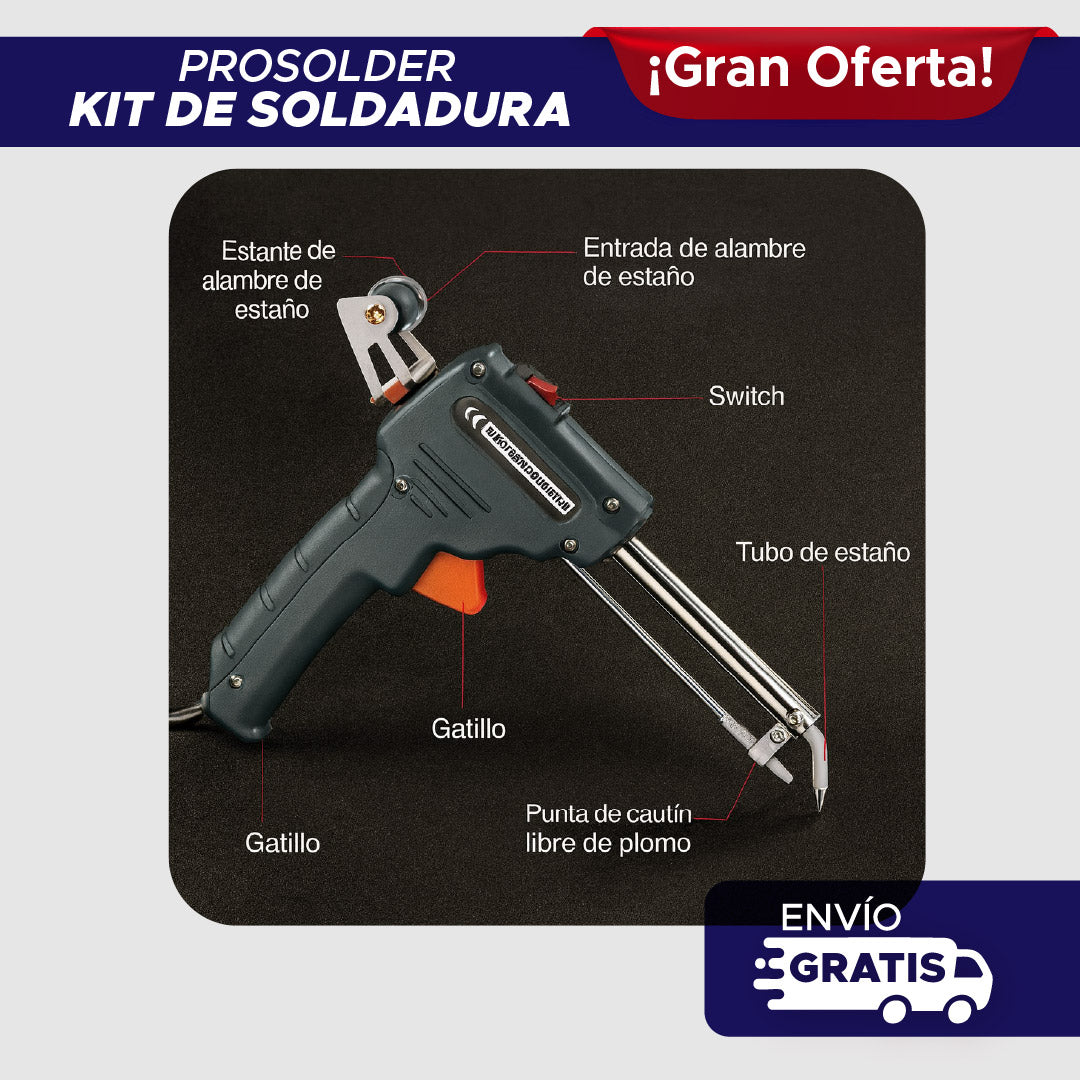 ⚙️ PROSOLDER🛠️ KIT COMPLETO DE SOLDADURA 🛠️