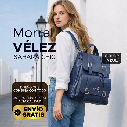 🌟 Últimas unidades Morral Vélez Sahara Chic 👜✨Cuero vegano de alta calidad
