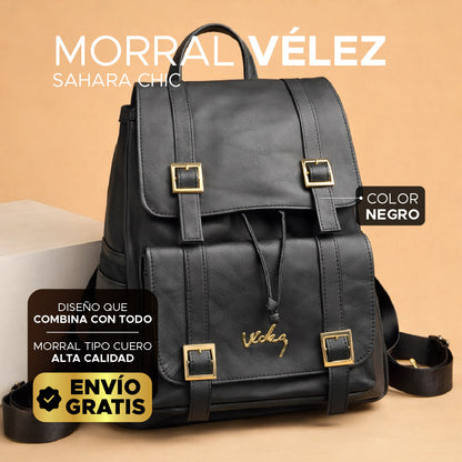 🌟 Últimas unidades Morral Vélez Sahara Chic 👜✨Cuero vegano de alta calidad