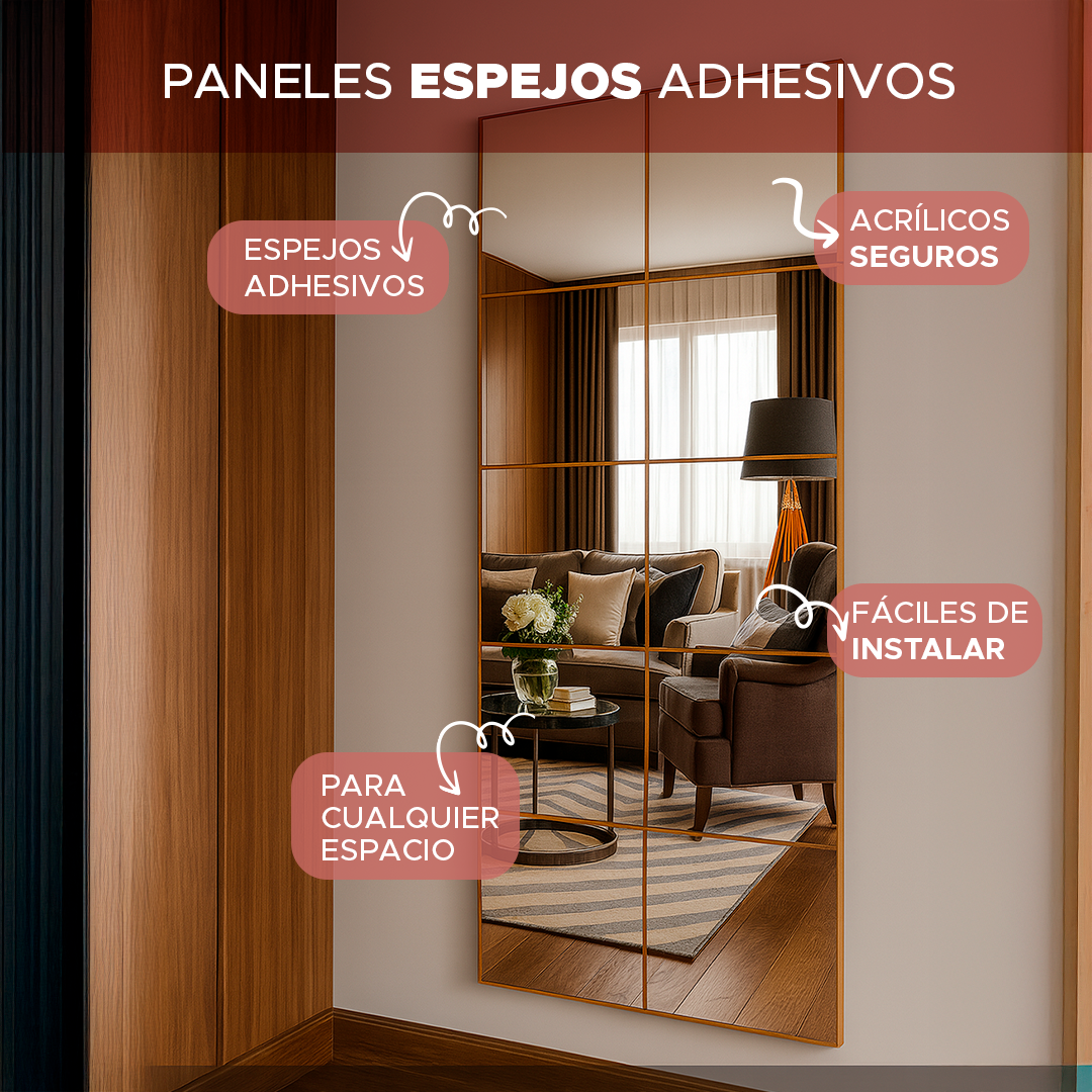 ✨ GlowMirror™  Paga 10 y lleva 15 Espejos Acrílicos de Alta Definición – Tu Estilo Reflejado ✨