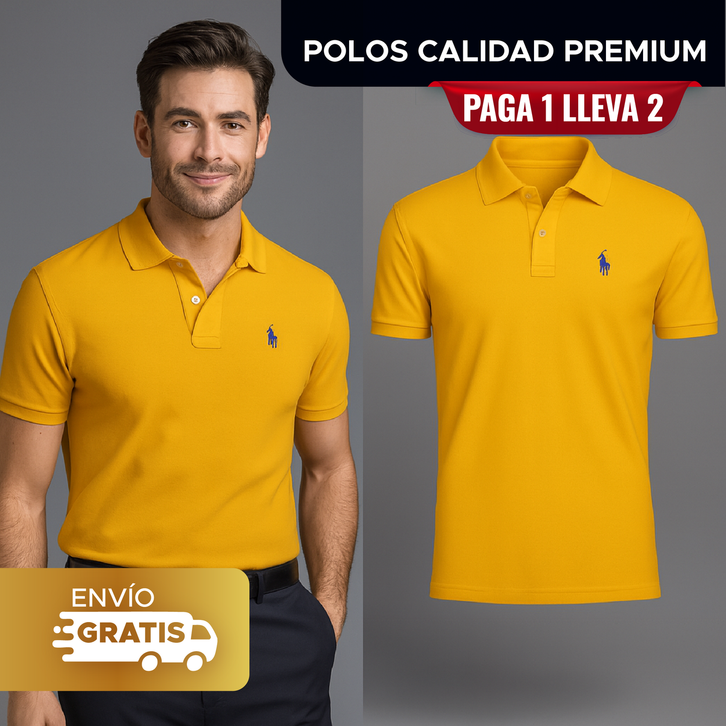 🧥 SET POLOS EN TELA PREMIUM ¡PAGA 1 Y LLEVA 2¡ 🚀