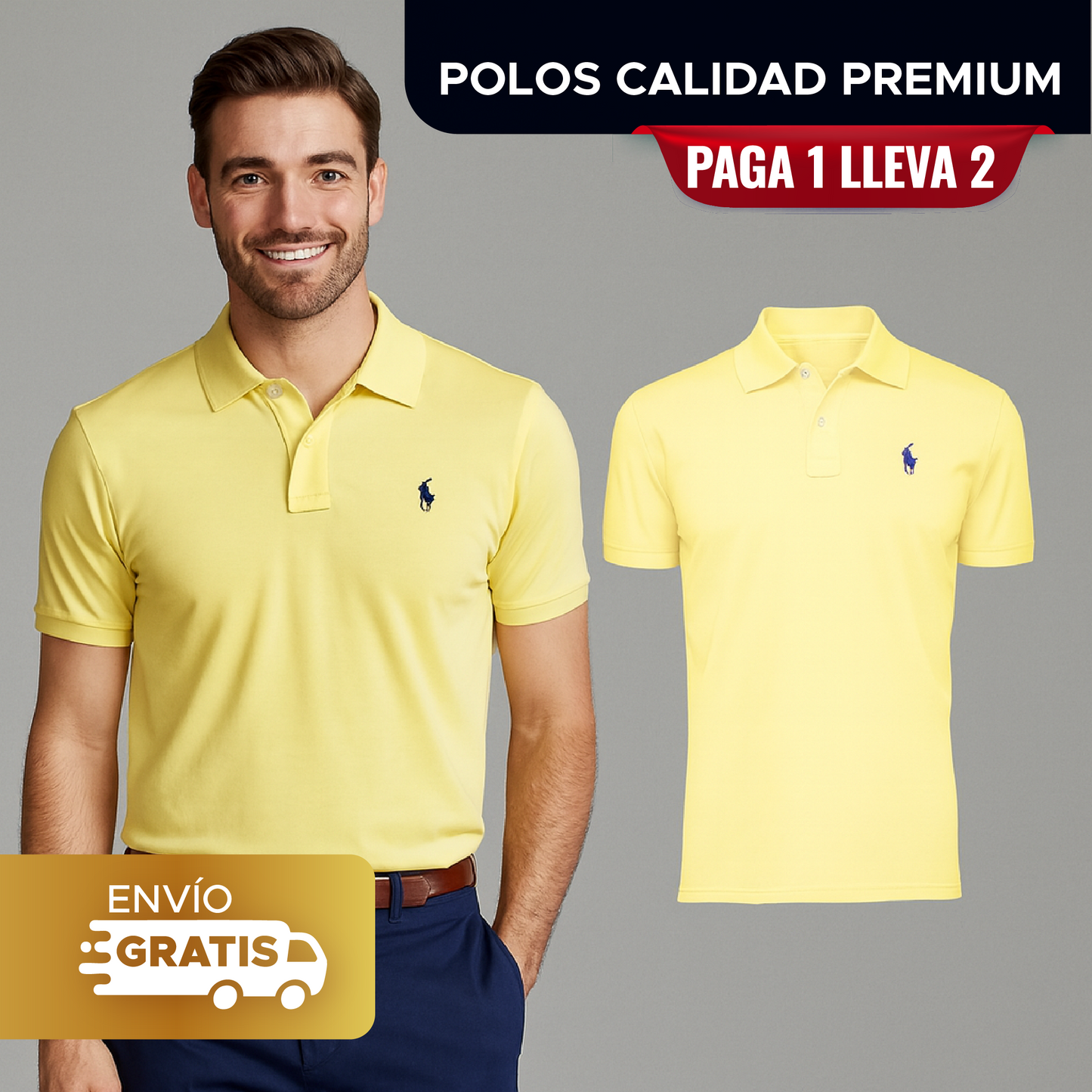 🧥 SET POLOS EN TELA PREMIUM ¡PAGA 1 Y LLEVA 2¡ 🚀