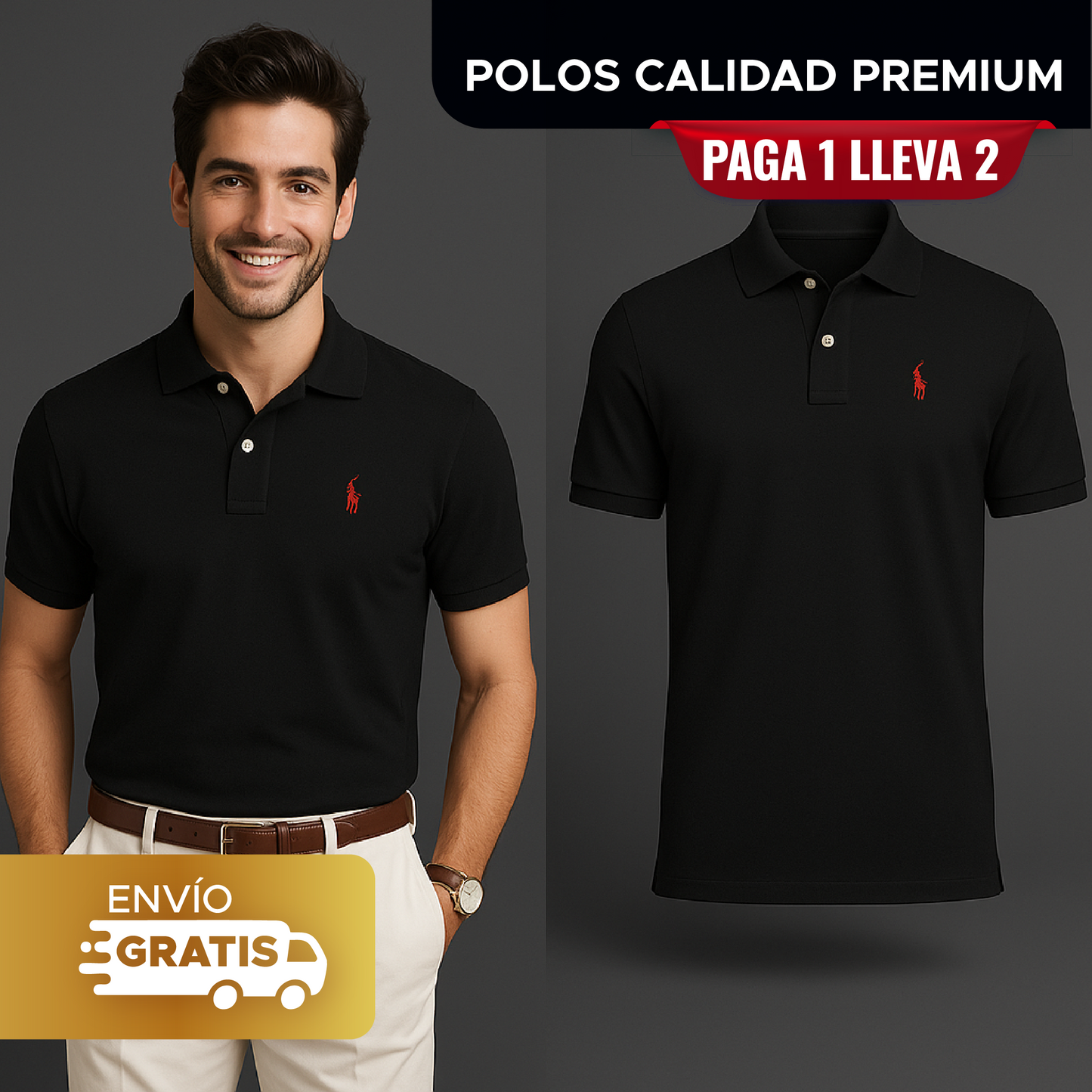 🧥 SET POLOS EN TELA PREMIUM ¡PAGA 1 Y LLEVA 2¡ 🚀