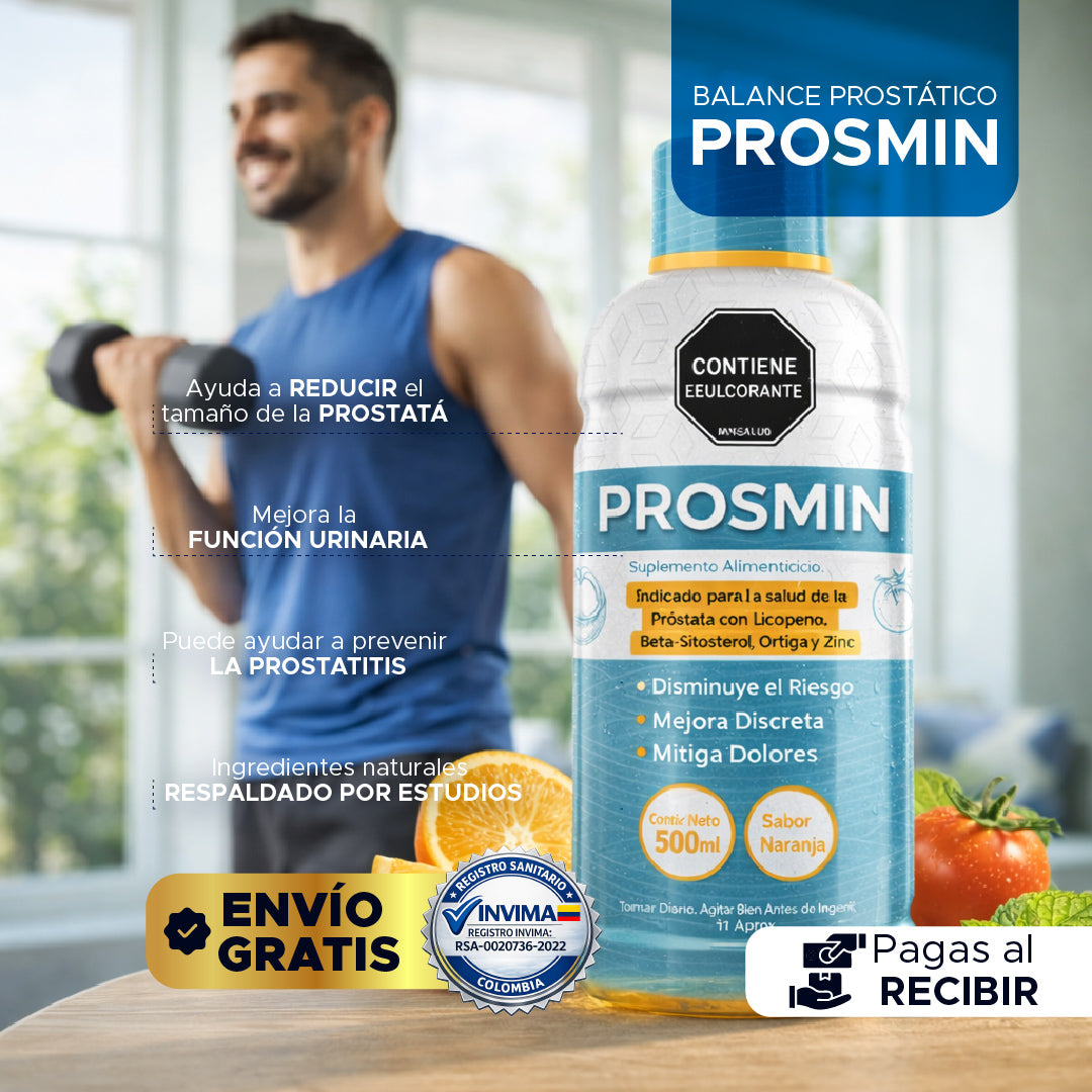 🔥 PROSMIN 💪 Previene enfermedades y fortalece la salud de la próstata 🌿