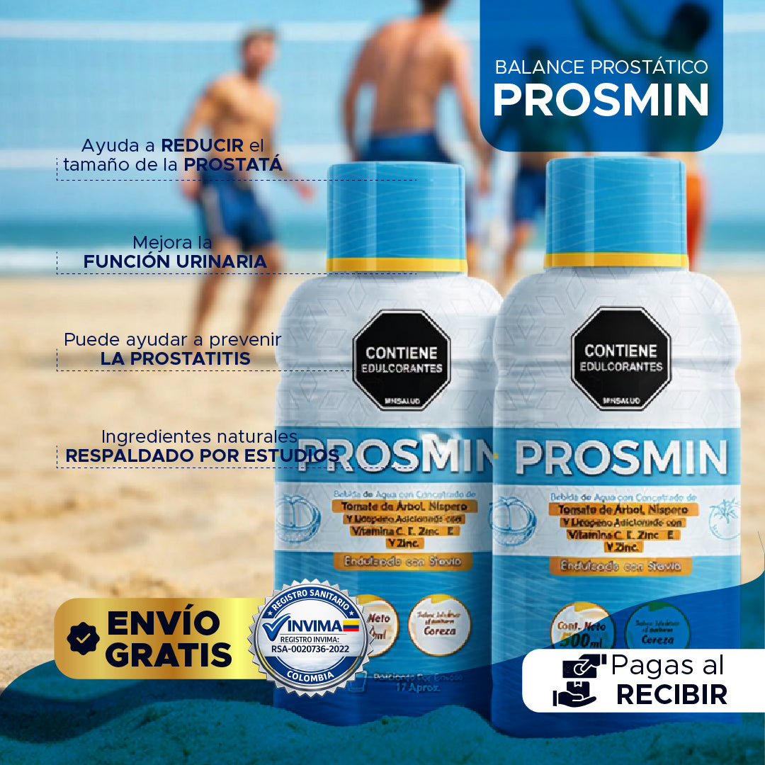 🔥 PROSMIN 💪 Previene enfermedades y fortalece la salud de la próstata 🌿
