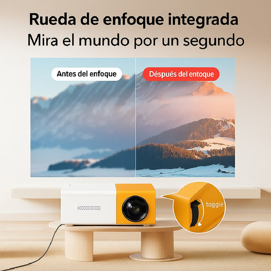 ✨ 🎥 PROYECTOR LED PORTATIL HD CON ALTAVOZ🎬