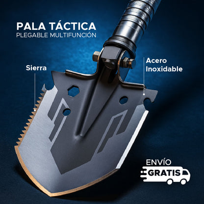 🛠️ SteelForce™ Pala Táctica Plegable Multifunción 10 en 1