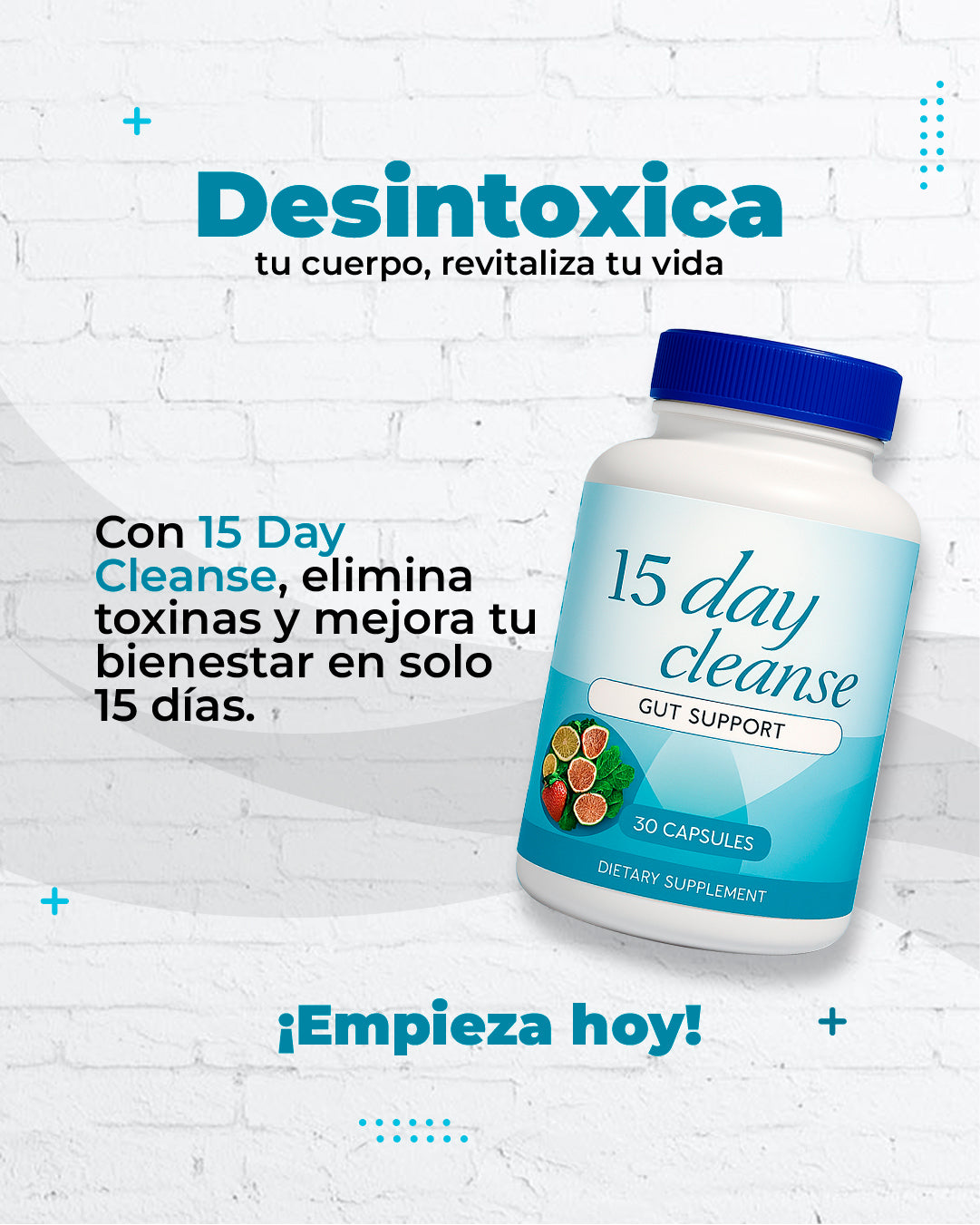 💊TRATAMIENTO EN CÁPSULAS PARA LIMPIEZA INTESTINAL- 15 DAY CLEANSE🌱
