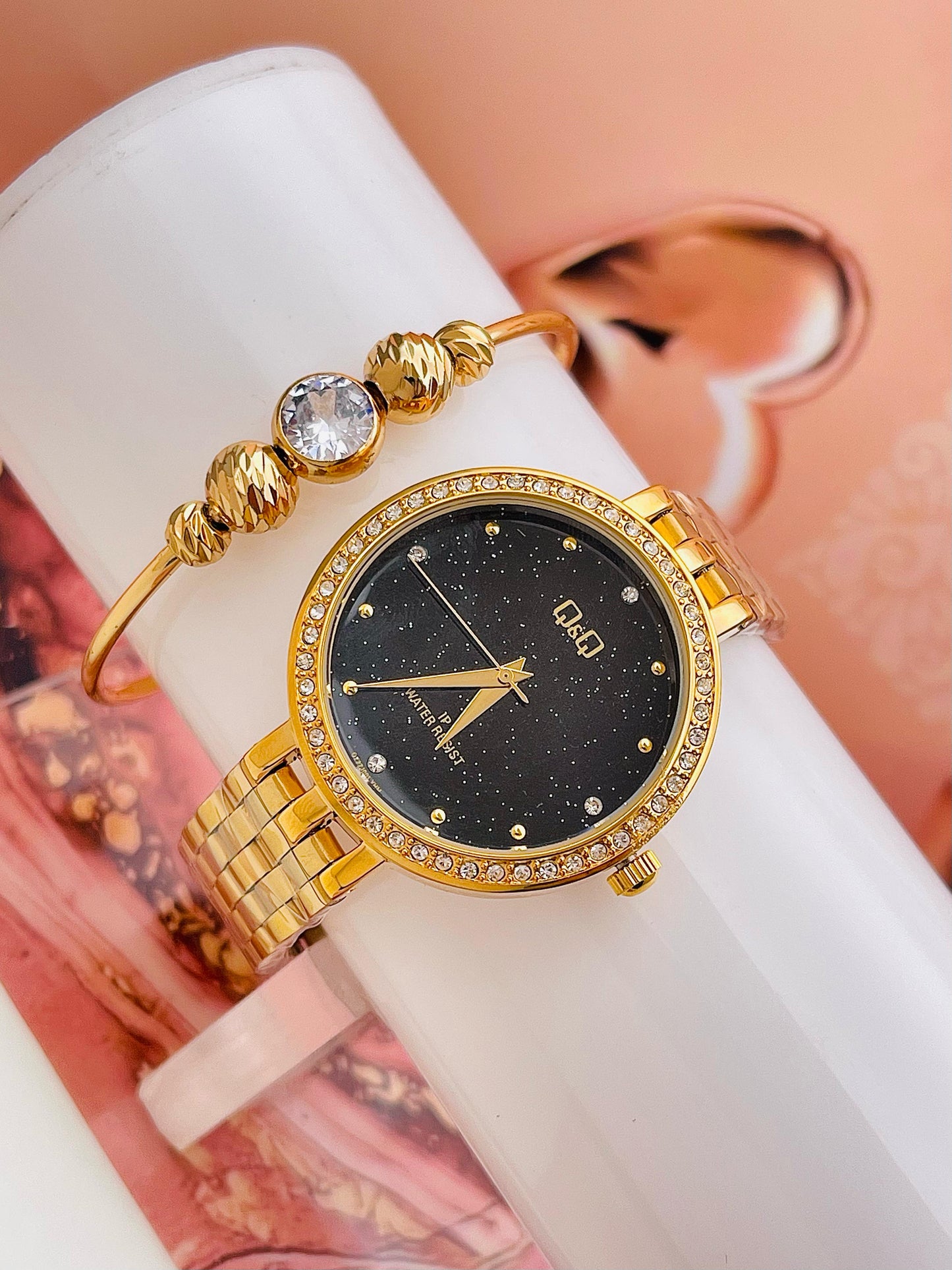 ⭐ Set Shine en Acero (Reloj + Pulsera) Brilla con elegancia